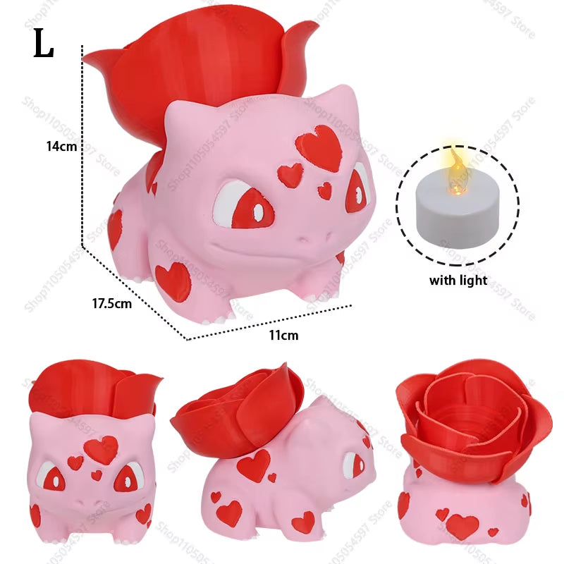 Figurine Créature Inspirée – Édition Cœur & Rose – Décoration Valentine