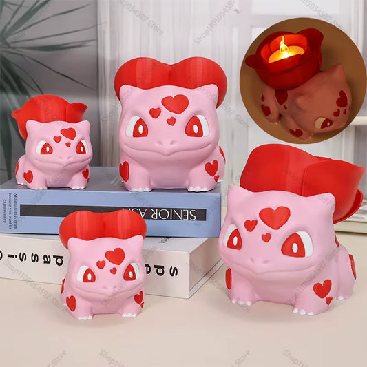 Figurine Créature Inspirée – Édition Cœur & Rose – Décoration Valentine