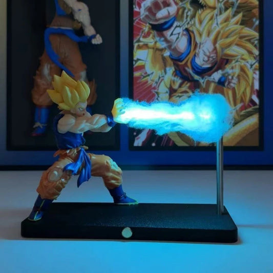 Dragon Ball Son Goku Night Light Anime Touch Kamehameha Magnetic Night Light Creative Desk Decoration Cool Model Doll Boys Gifts